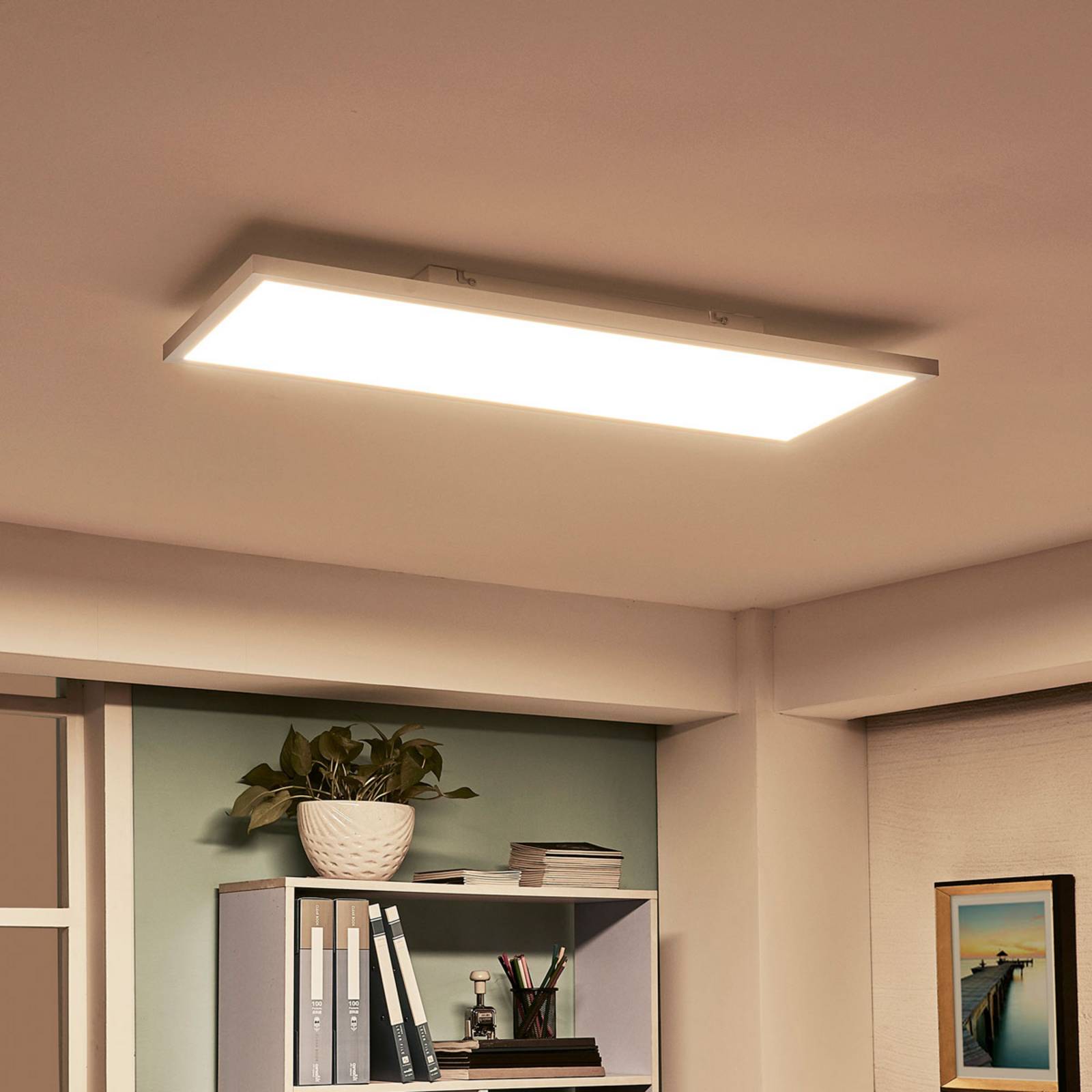 Panel LED Philia Arcchio, atenuable, Blanco / Ópalo, Salón / Comedor, Plástico, Moderno, Panel LED