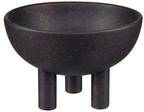 Elk Home Booth Black Earthenware 6.25 Inch Wide Bowl