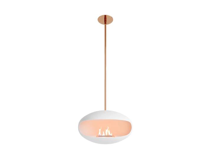 Design Bioethanol Kamin „Cocoon Aeris“ - Weiss/Kupfer Weiss,Kupfer Cocoon Fires