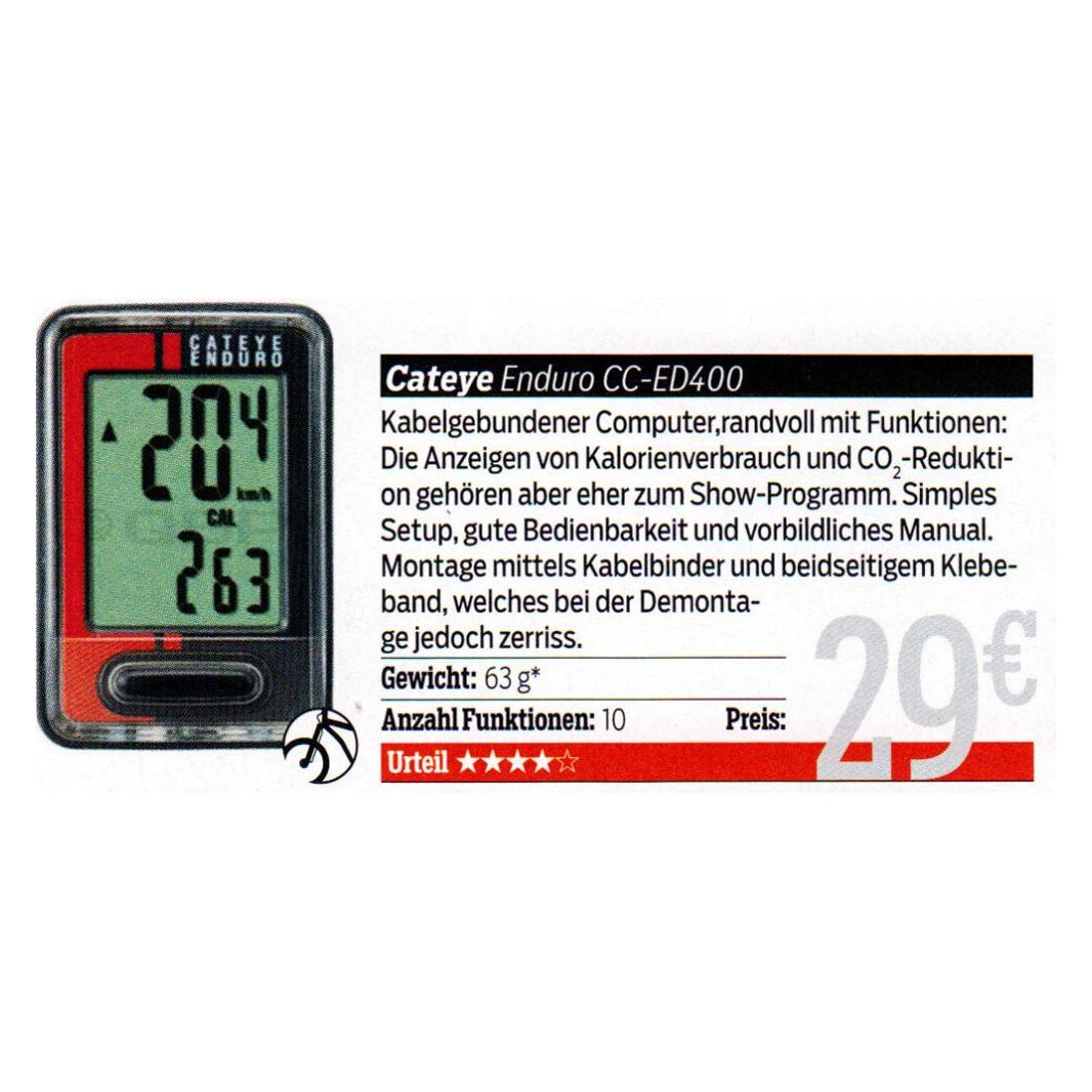 CatEye Enduro CC-ED400 Fahrradcomputer schwarz/rot (6859569)