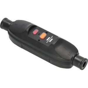 Brennenstuhl Personenschutzschalter 1290720011, PRCD, IP66 Strahlwasserschutz, Zwischenstecker, 10 mA