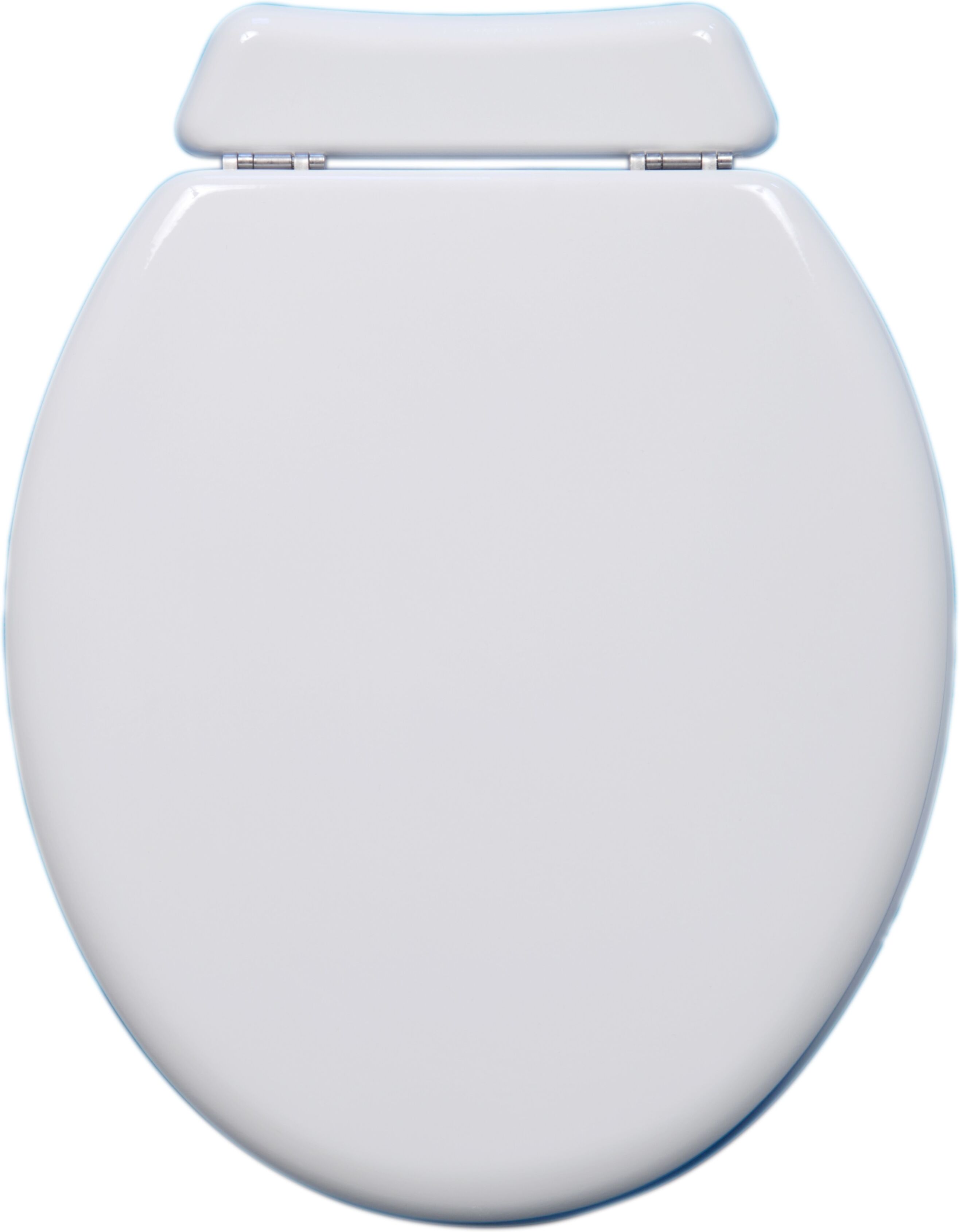 Abattant de toilette universel Haro 7200002 noir, avec couvercle, charnière et panneau arrière en acier inoxydable