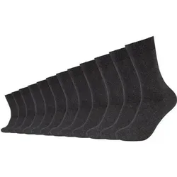 CAMANO Herren Socken Online comfort cotton Socks 12p, Größe 43-46 in Schwarz Schwarz