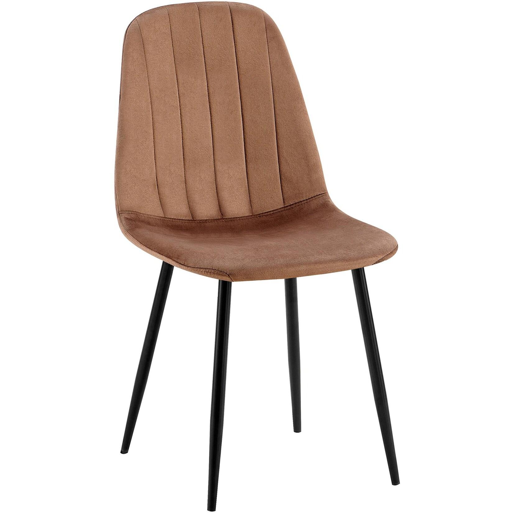 CLP Esszimmerstuhl Baxter Samt - Farbe: braun