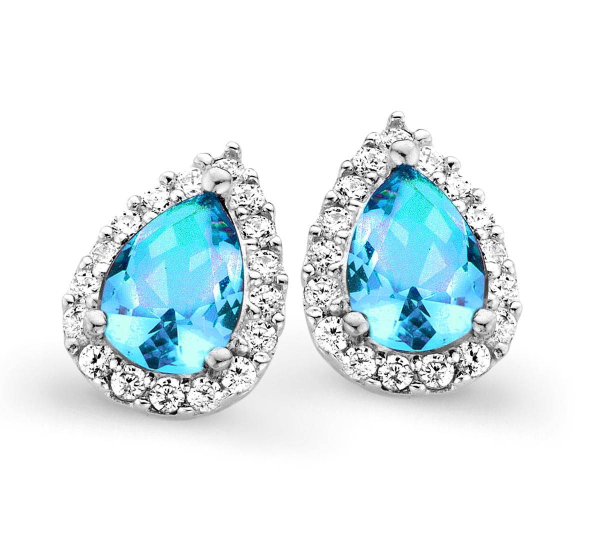 Orphelia 'Enora' Dames 925 Sterling Zilveren Oorbellen - Zilver ZO-7226/BT/1