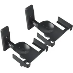DNA WS1 Lautsprecher Wandständer 2er Set (Set, Wandmontage), Lautsprecher Ständer + Wandmontage, Schwarz