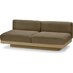 Rudolph Zweisitzer-Gartensofa 186 cm, camel