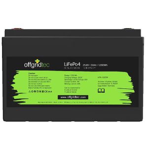 Offgridtec LiFePO4-Akku 25,6/50, 50 Ah, 25,6 V, mit Batterie-Management-System