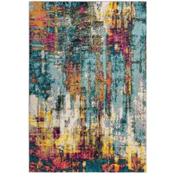 Bunter Handgewebter Teppich für das moderne Zuhause - `Fal` `Abstraction`. 160x230 cm | Kadima Design