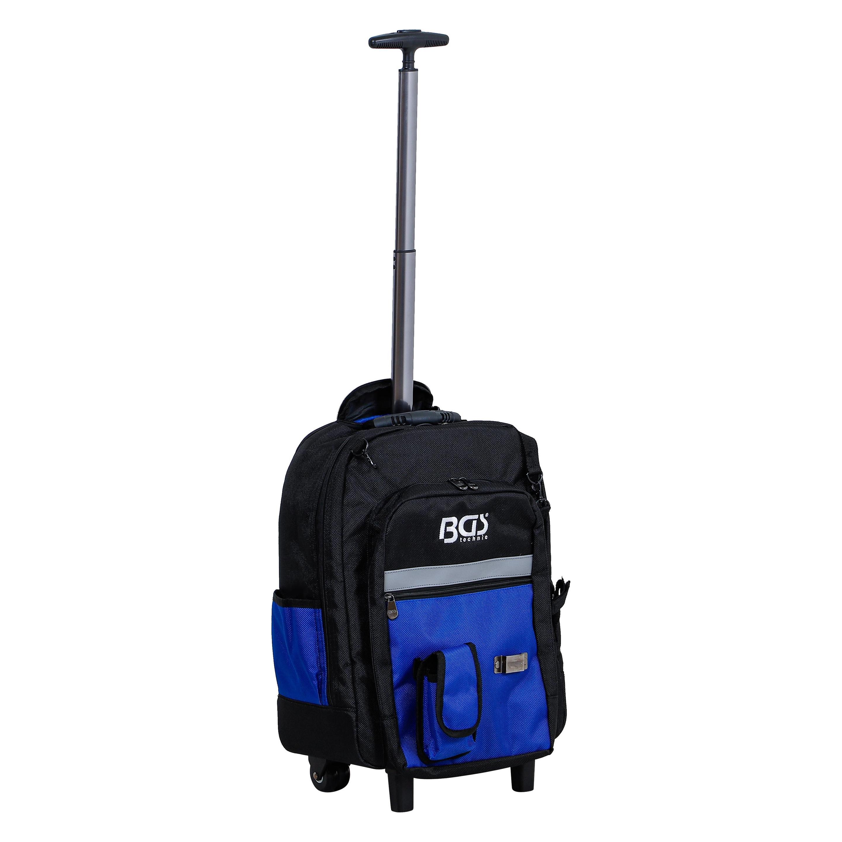 BGS Werkzeugrucksack | mit Teleskopgriff, fahrbar | 66-tlg. (66 Teile) (3347)