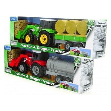Teama Tractor bulldozer 1:32 ver.2 red (001-60202 CZERWONY)