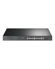 TP-LINK 18-Port Gigabit Rackmount Switch 16 PoE+ 1 Gbps Power over Ethernet Rack-Modul (TL-SG1218MP)