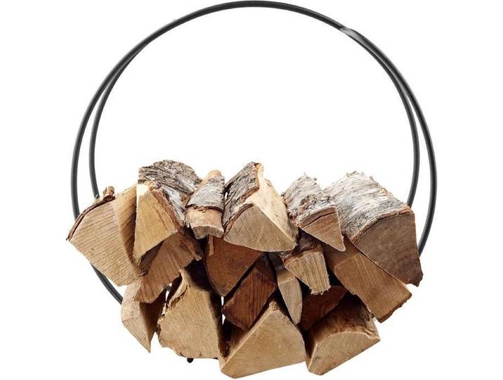 Eva Solo - FireGlobe Barbecue Brandhout Houder - Roestvast Staal - Zwart -