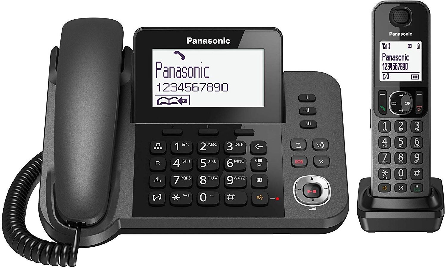 Cordless Panasonic KX TGF320EXM 2in1 Black