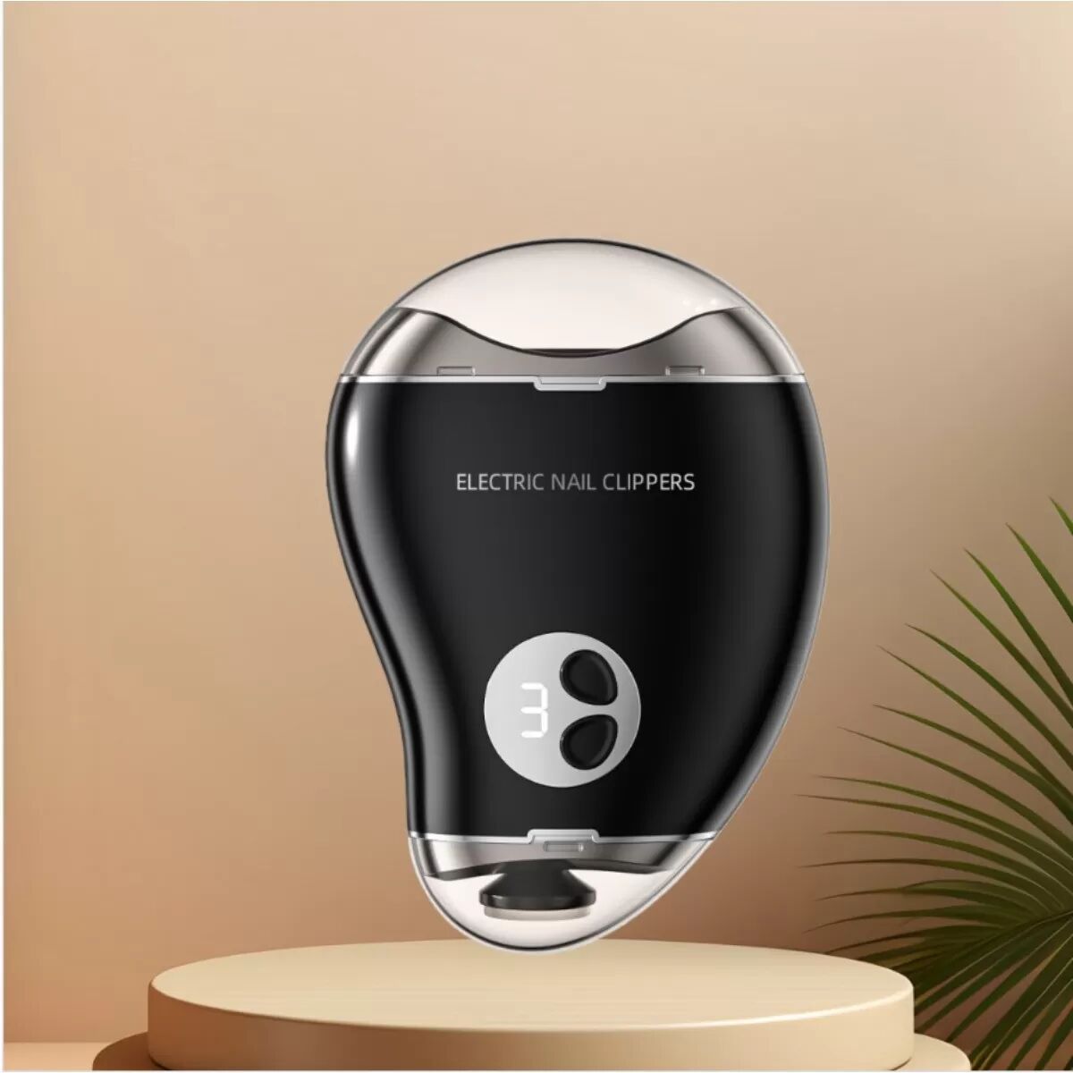INF Elektrischer Nagelknipser: Sichere & einfache Nagelpflege mit LCD-Display & einstellbaren Geschwindigkeiten Schwarz