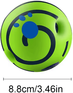 Inspire Picks GiggleRoll Interactive Dog Toy Ball With Fun Wobble Sounds 8.8cm