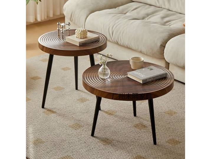 Tables basses japonaises salon créatif Table à thé en bois anneau nordique Simple petit ménage rond canapé Table à thé meubles