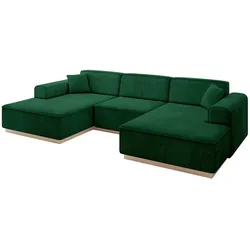 WOHNLANDSCHAFT IREA-U1 - 303x171x83 cm Grün