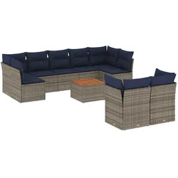 vidaXL, Gartenlounge, Cajonilla (5x Mitte + 4x Ecke + Tisch)