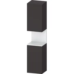 Duravit Collection One Hochschrank, Türanschlag links, 400x360x1760mm, Nische Weiß Matt, QA1346L18800000, Farbe: graphit supermatt