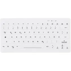 Contour ACTIVE KEY Mini Hygiene Tastatur Ultraflat weiss (DE, Kabellos), Tastatur, Weiss