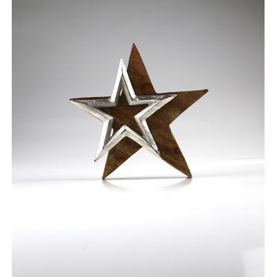 Christbaumschmuck AM DESIGN "aus Aluminium, Ø: 21 cm", braun (natur), Ø:21cm, Weihnachtsbaumschmuck, 3er Set