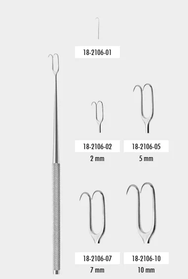 Zepf medical instruments GmbH Schleimhauthäkchen n. Joseph, fein, 16 cm lang 1,0 mm 1-Zinker 18-2106-01