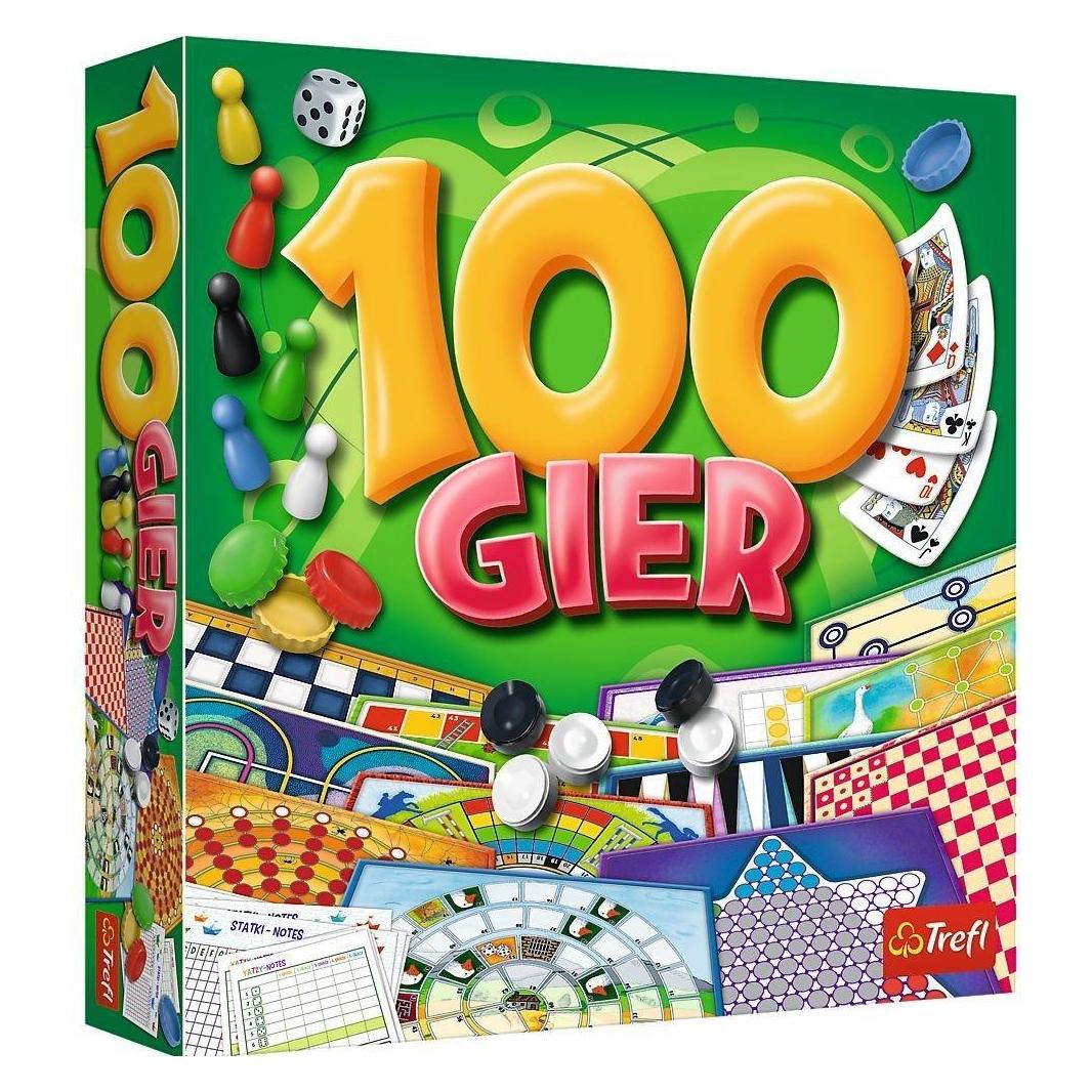 Trefl Board game out of 100 games (Multilingual, 2 - 4 Spieler) (02117)