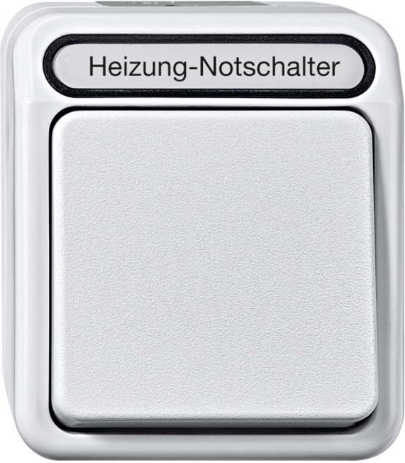 Merten Heizungs-Notschalter 2-polig, lichtgrau MEG3449-8029)