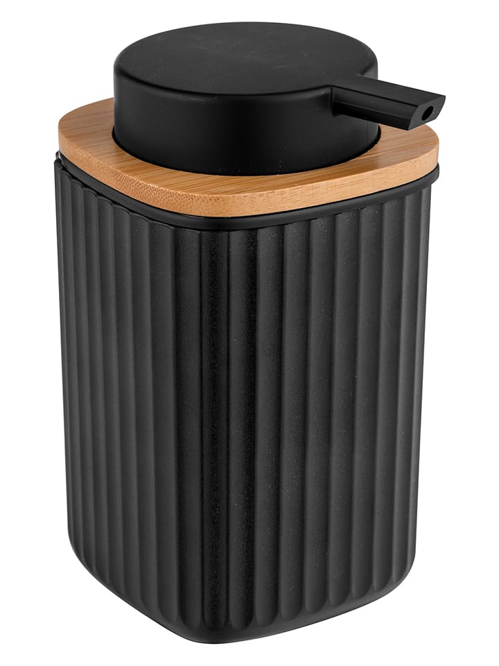 Wenko Seifenspender "Rotello" in Schwarz - 250 ml - onesize