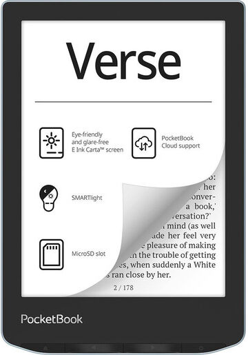 Pocketbook Verse lettore e-book 8 GB Wi-Fi Nero, Blu