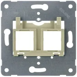 Siemens 5TG2098 Tragplatte Modular Jack zur Aufnahme von bis zu 2 Steckverb., beiger Einsatz