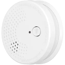 dedura 1x Rauchmelder, BSI zertifiziert nach DIN EN14604 inkl. 9V Batterie - Rauchwarnmelder Brandmelder Feuermelder