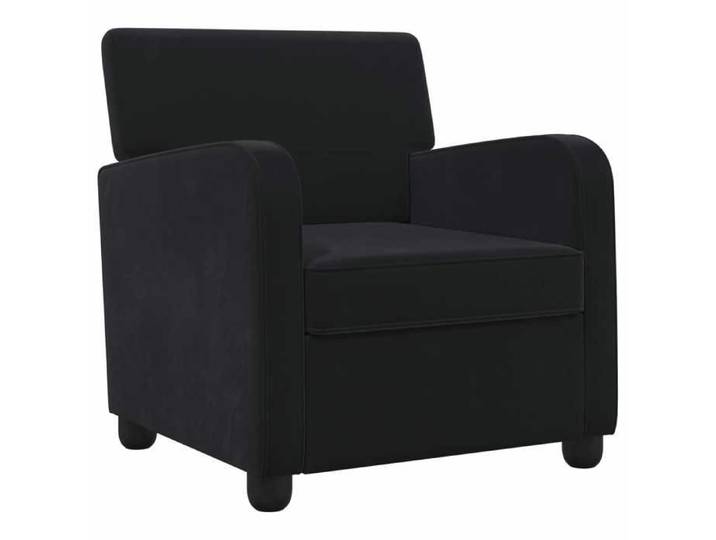 Elégance - Chic Fauteuil 1 place moderne - Fauteuil salon-séjour - Noir - Velours - 70x79x78cm_0343779