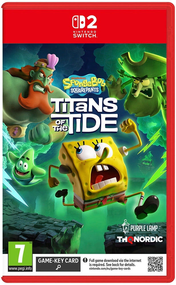 THQ Nordic GmbH SpongeBob SquarePants: Titans of the Tide for Nintendo Switch 2 (Game Cartridge) - Physical Retail Edition - Nintendo Switch 2 Game