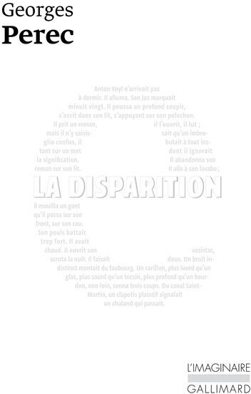 Georges Perec - La Disparition - Preis vom 06.10.2026 07:26:00 h