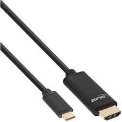 InLine USB Display Kabel (2 m), Videokabel, Schwarz