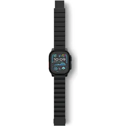 Decoded Fascia di Trazione in Titanio (22 mm, Titan), Uhrenarmband, Schwarz