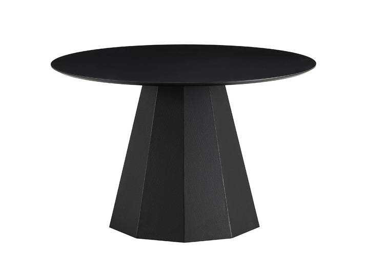 Esstisch Ø 120cm Schwarz/Schwarz
