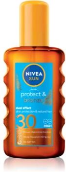 Nivea SUN Protect & Bronze óleo seco solar SPF 30 200 ml. SUN Protect & Bronze