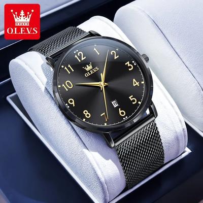 Uplift Essentials Minimalist Precision Business Quartz Watch wd all Black