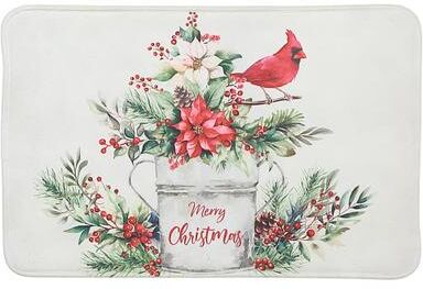 IH Casa Decor Memory Foam Digital Print Mat Floral