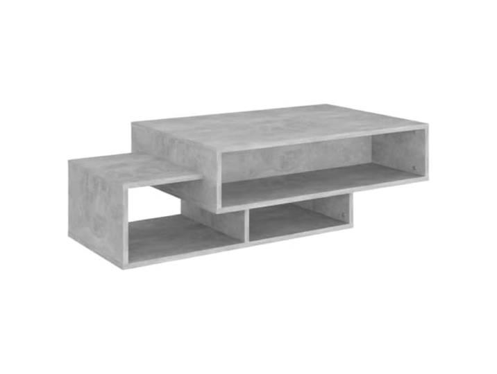 Couchtisch Betongrau 105x55x32cm Holzwerkstoff,feuchtigkeitsbeständig,Nachtschrank,Dekotisch,Montageanleitung