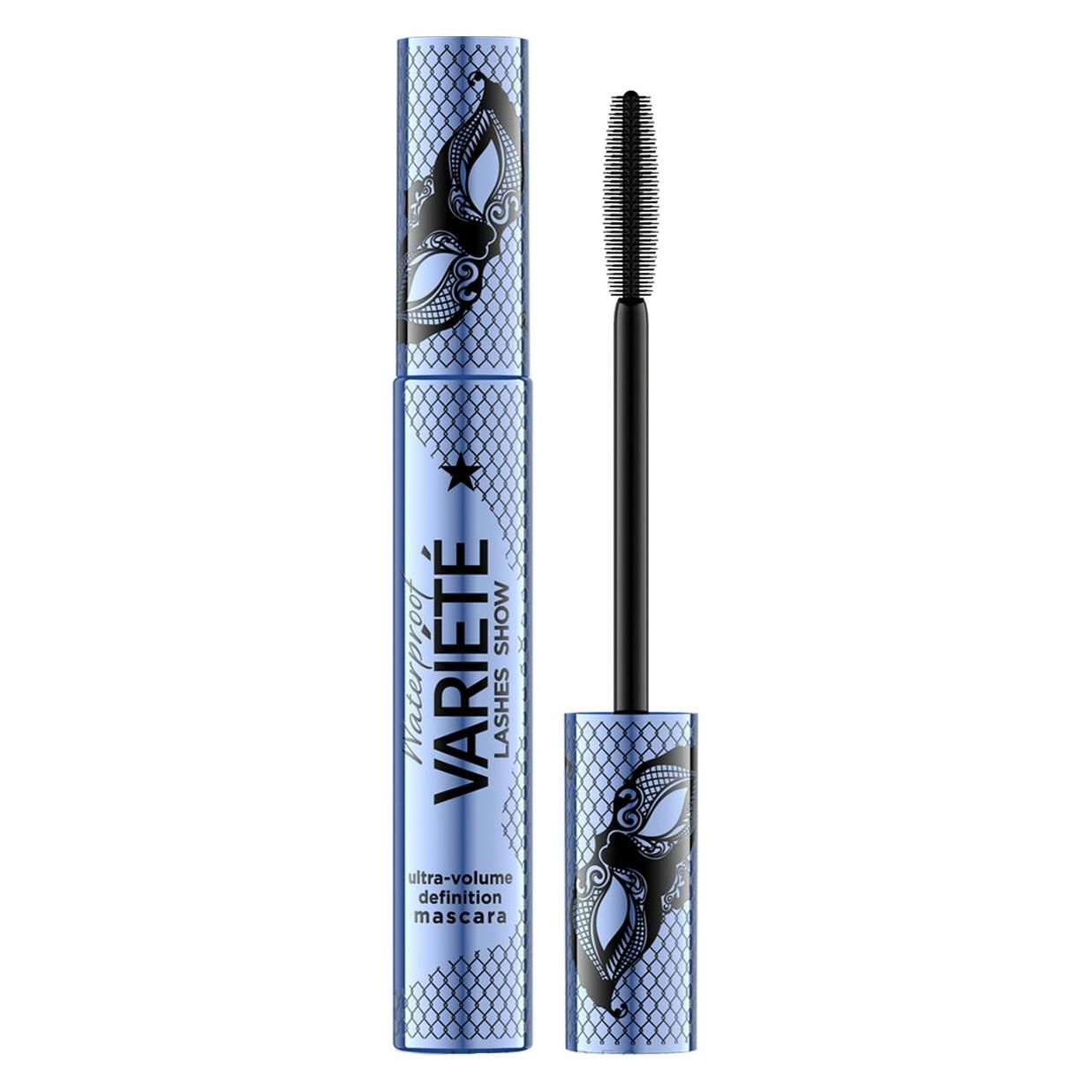 Eveline COLORING Maskara Variete Lashes Show - waterproof (black) 10 ml (Intense Black, Intensives Schwarz, Schwarz) (0865780)