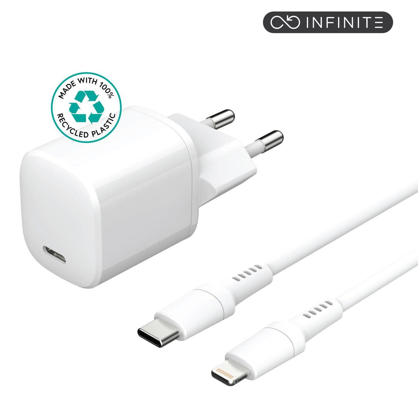 eSTUFF ES637500 Interne AC 12V Kabel Wit, 1,5 meter