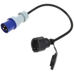 Adapter mit CEE-Stecker und Schuko-Steckdose 16 A 230 V mit Schutzkontakt ProPlus 373530 40 cm Kabel