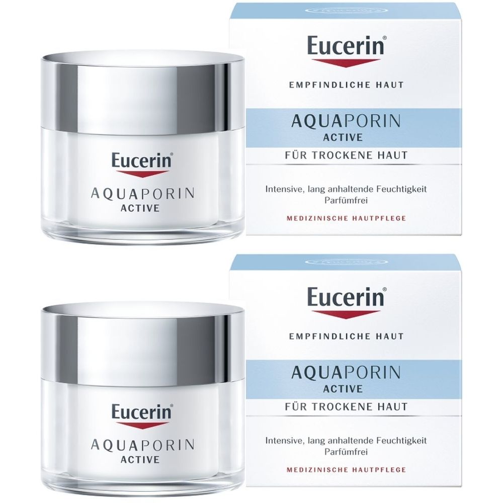 Eucerin AQUAporin Active Creme trockene Haut 2x 2x50 ml