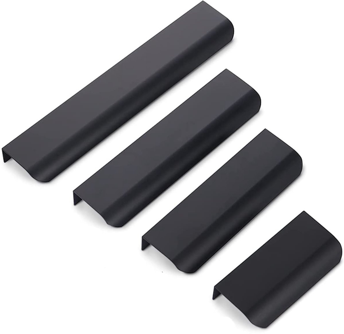 Dailygoody Modern Keuken Handgrepen - Curved Hidden Drawer Handle
