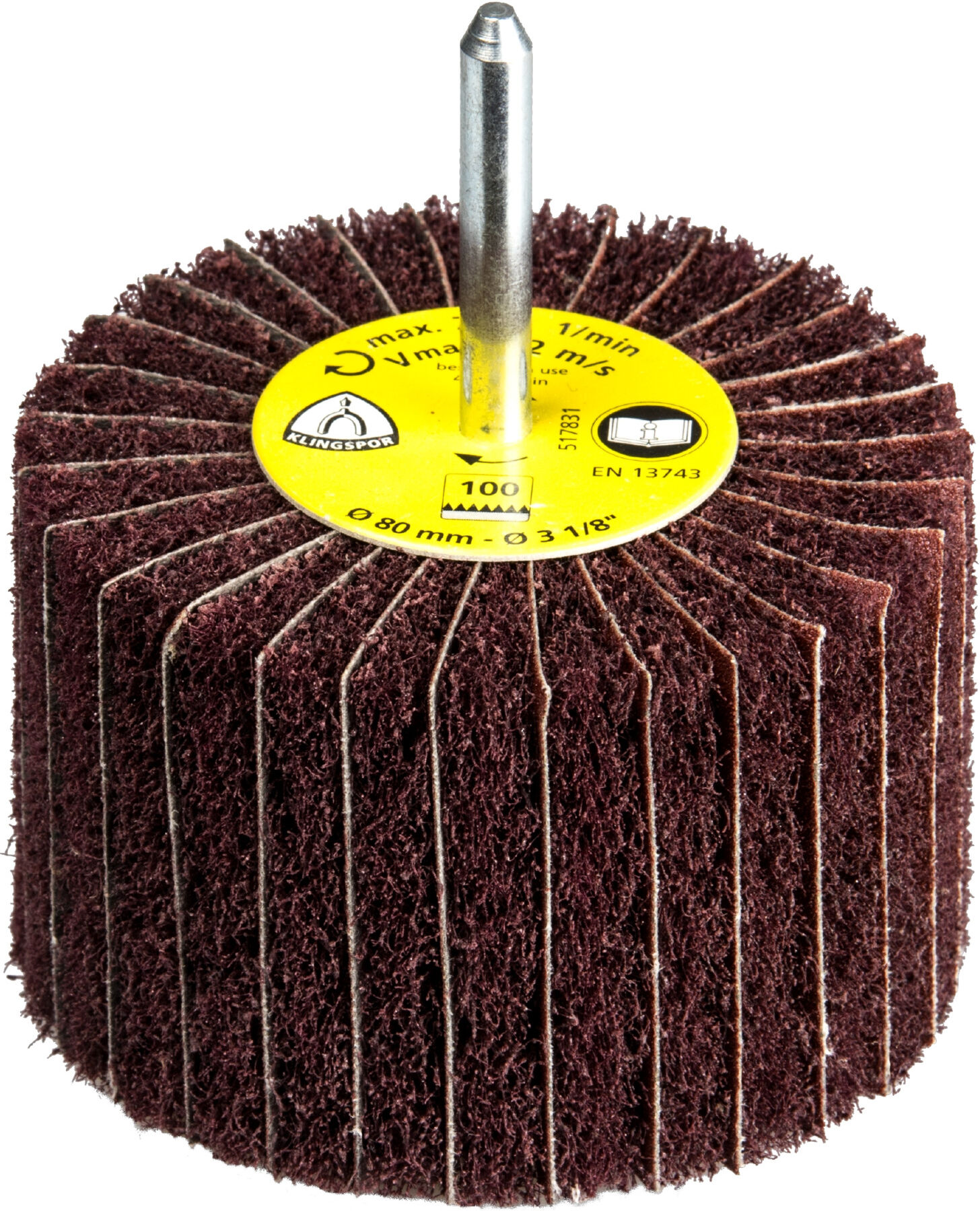 Klingspor NCS 600 Vliesmopstifte Kombination, 100 x 50 x 6 mm Korn 100 Medium, rotbraun (258949)