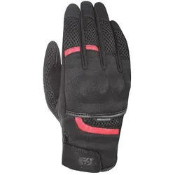 Oxford, Motorradhandschuhe, Handschuh Brisbane Schwarz Rot M (Herren, M)